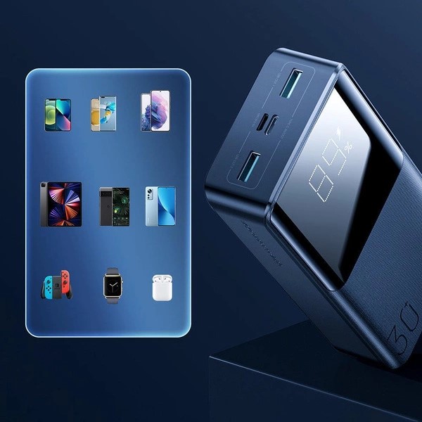 Baterie Externa Joyroom 30000mAh 15W Negru JR-T015 – Putere Maxima pentru Toate Dispozitivele Tale - 1 | YEO